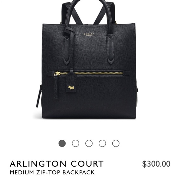 RADLEY LONDON Bags Radley London Black Leather Backpack Purse